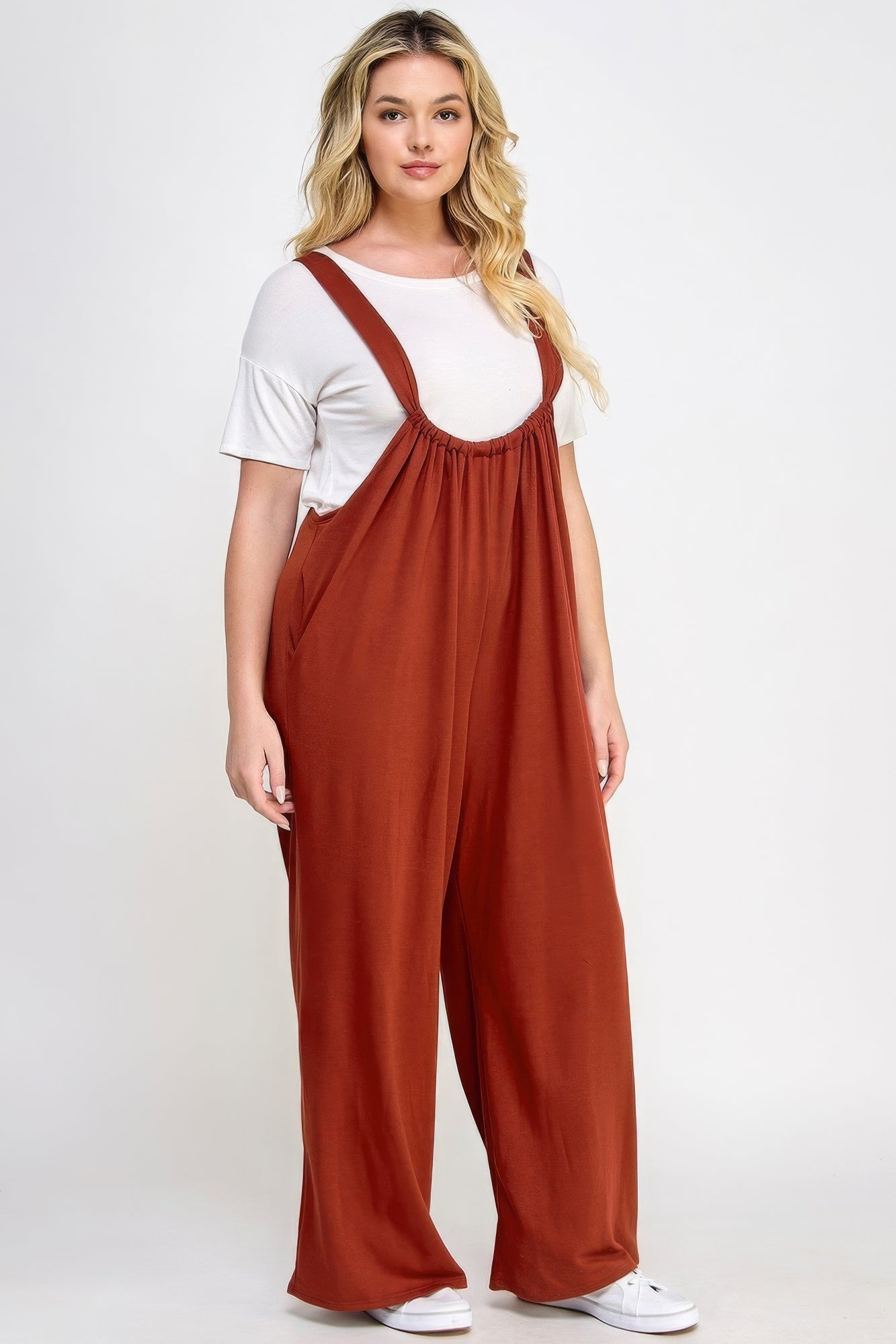 FREE  Wide Leg Jumpsuit Overalls