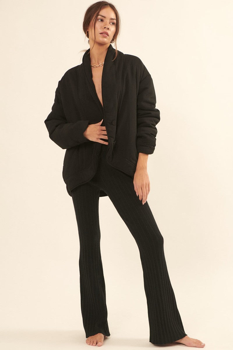 Elegante chaqueta negra Yara
