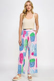 Wide Leg Pant With Elastic Back