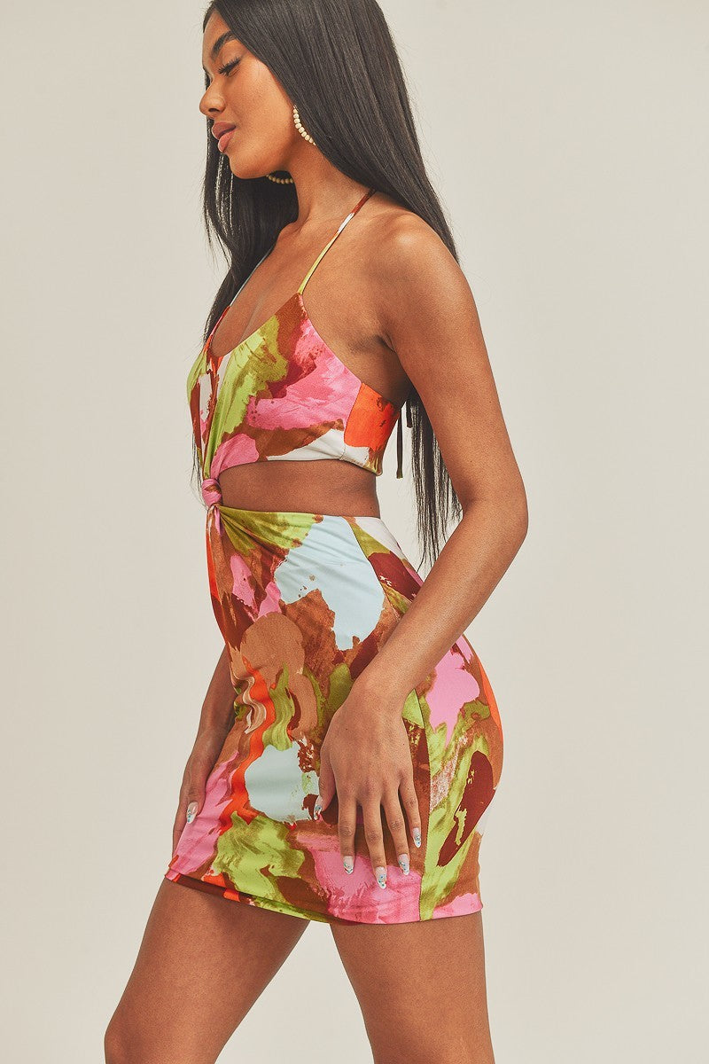 Cut Out Tie Back Dress – Yarazaya Cut Out Tie Back Dress – Yarazaya