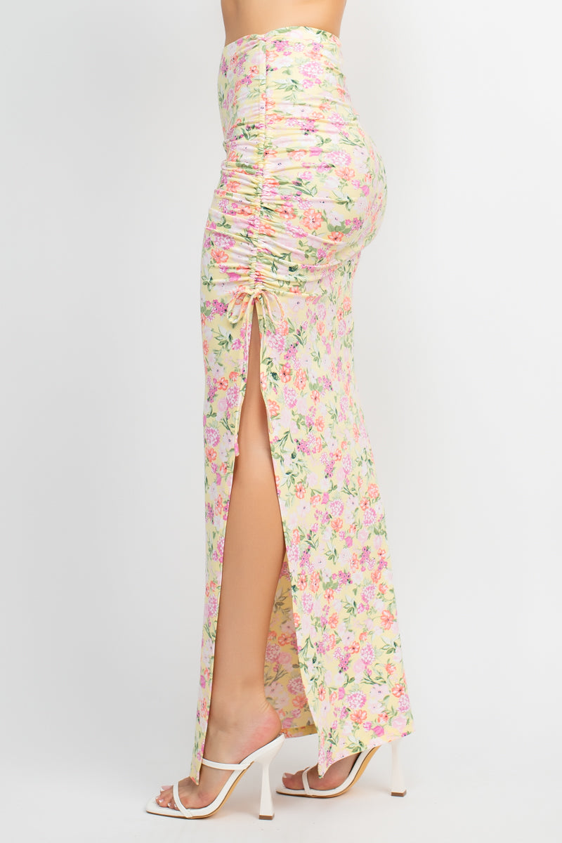 Floral  Maxi Skirts Set