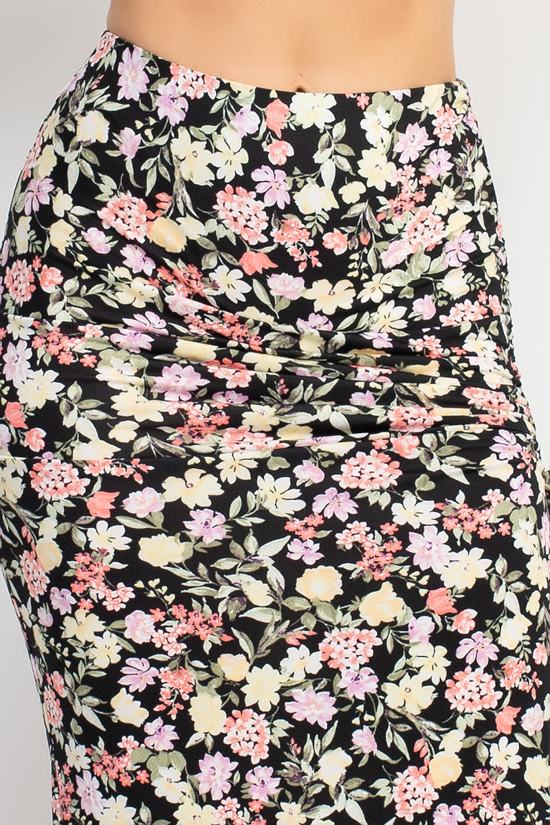 Floral  Maxi Skirts Set